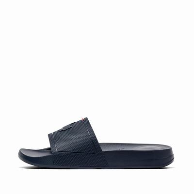 Fitflop Iqushion Pool Slides - Sandalen Damen - Navy (YNT650284)